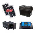 Tepee Supplies Solar Kit for Gate Opener -60W 24V Solar Panels, Batteries Charge Controller TE1494031